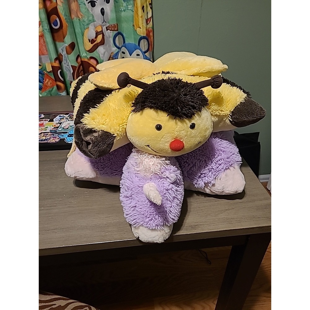 Jumbo 18" Pillow Pets Magical Unicorn And Jumbo Bee 18" 2010 Original Pillow Pet